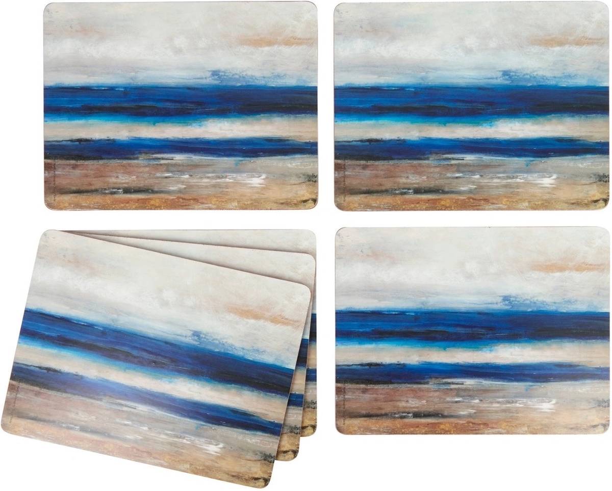 Creative Tops Sada prostírání, 30 x 23 cm, Blue Abstract, 6 ks