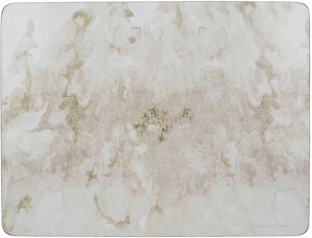 Creative Tops Sada prostírání, 30 x 23 cm, Grey Marble Effect, 4 ks