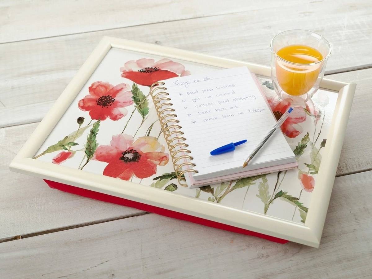 Creative Tops Podnos na klín, Watercolour Poppies