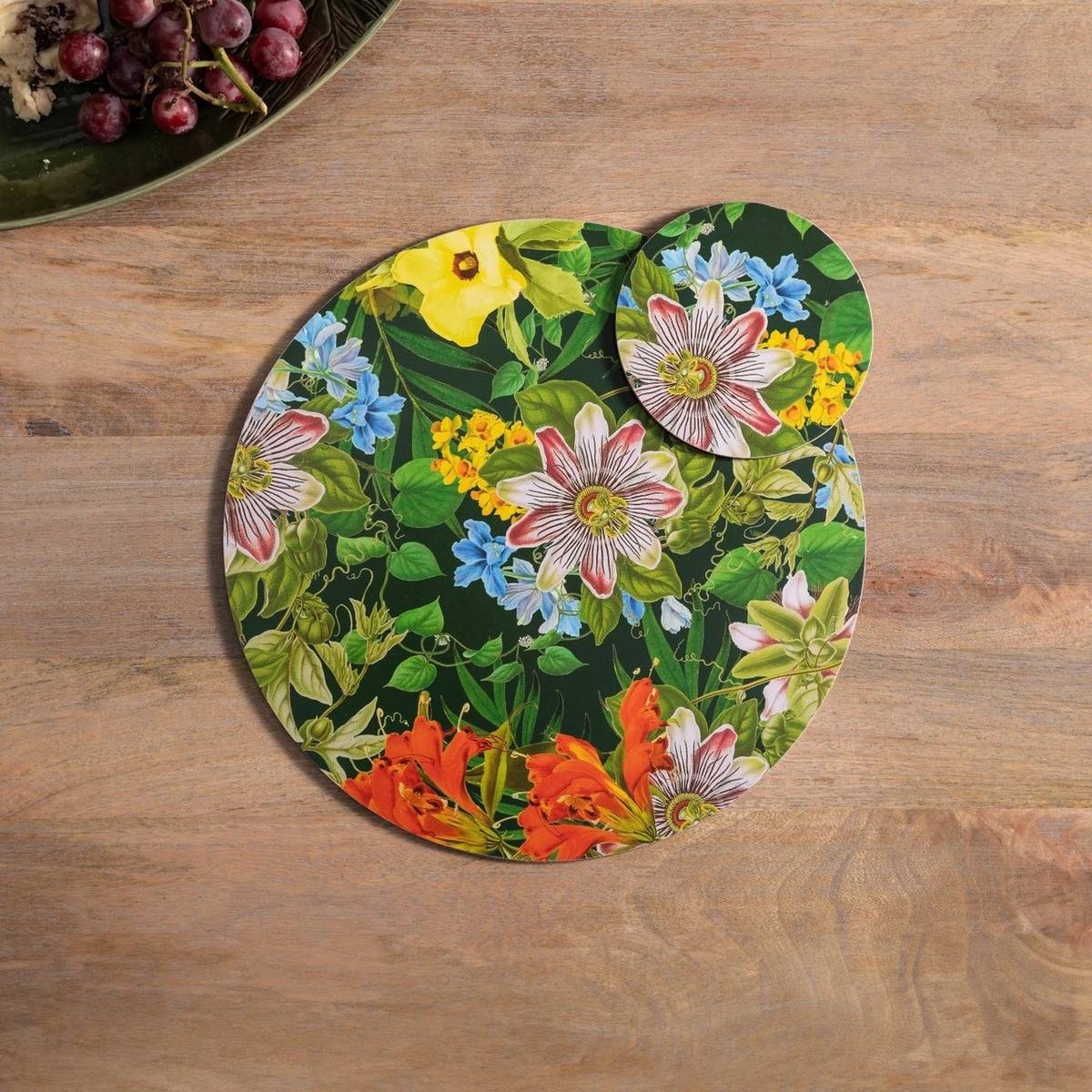 Creative Tops Sada prostírání, Round Tropical, 29 cm, 4 ks