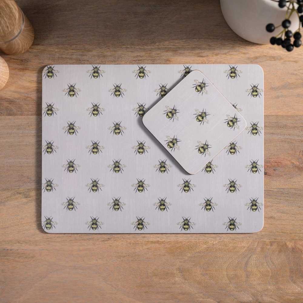 Creative Tops Sada podložek pod skleničky, 10.5 cm, Country Bee, 4 ks