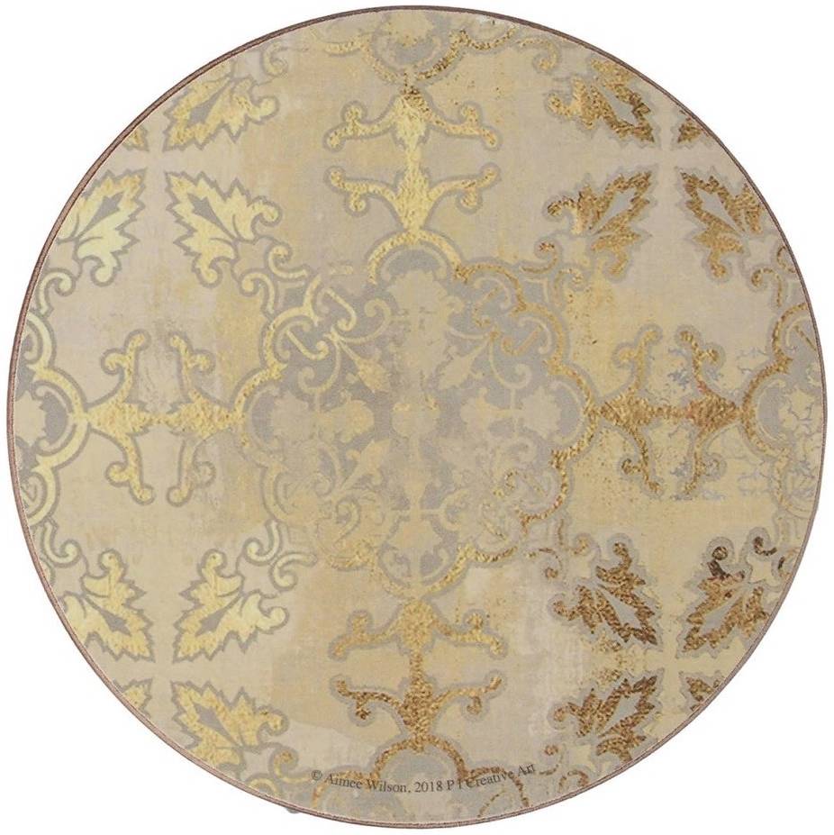 Creative Tops Sada podložek pod skleničky, 12 cm, Gold Impressions, 4 ks