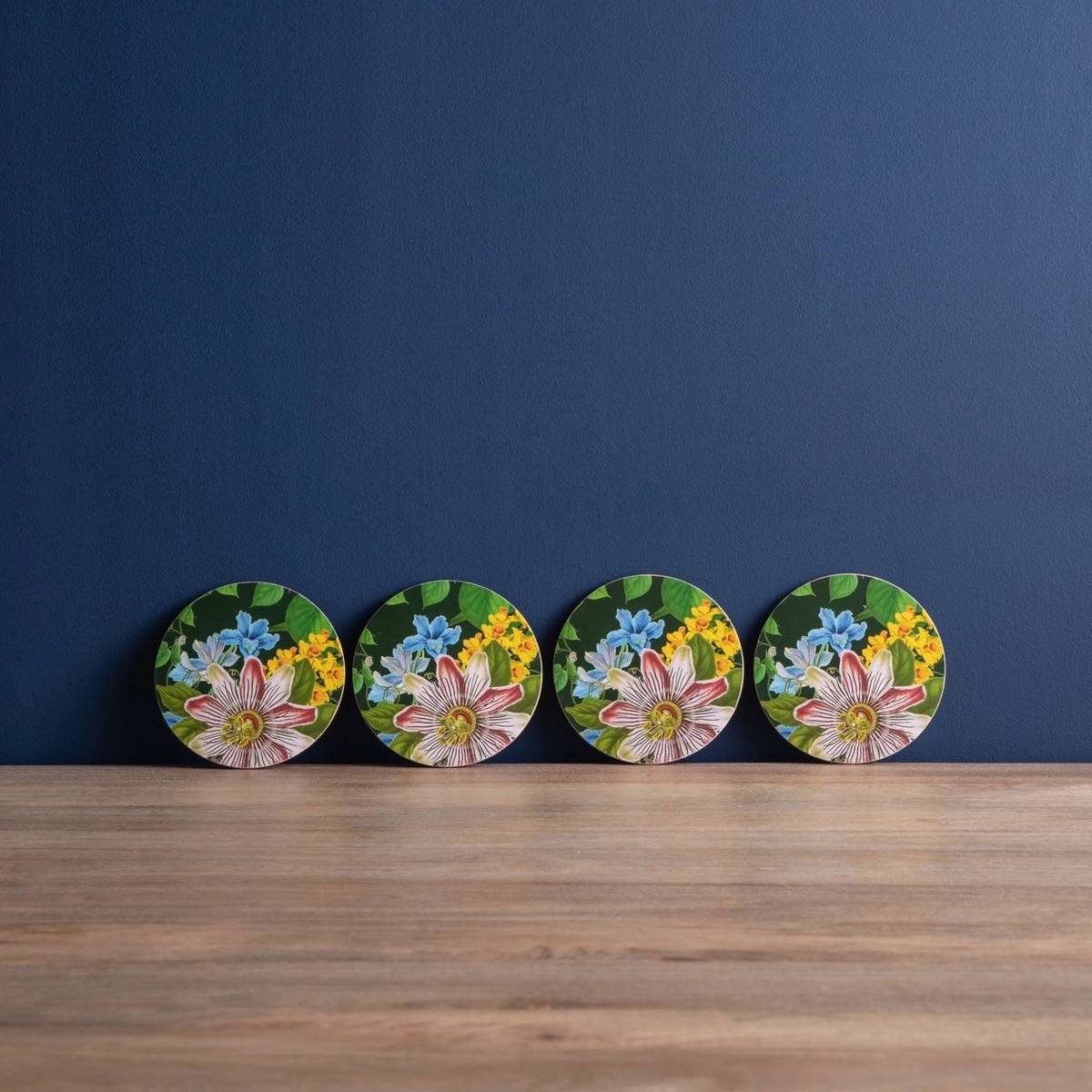Creative Tops Sada podložek pod skleničky, 12 cm, Round Tropical, 4 ks