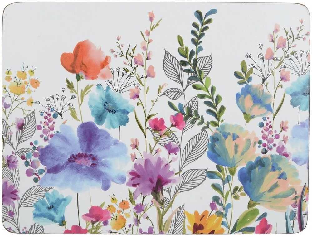 Creative Tops Sada prostírání, 30 x 23 cm, Meadow Floral, 6 ks