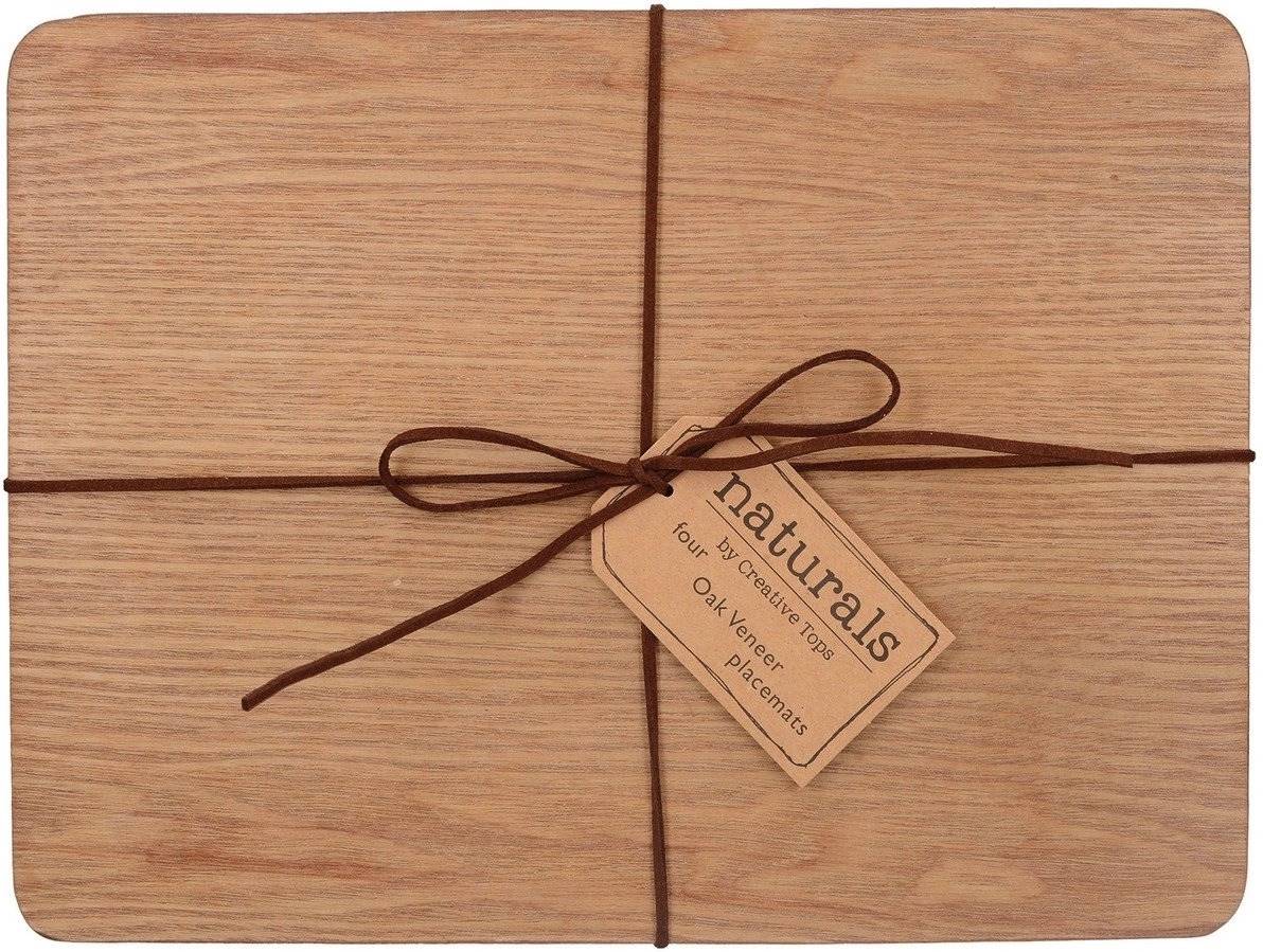 Creative Tops Sada prostírání, 29.5 x 21 cm, Oak Veneer, 4 ks
