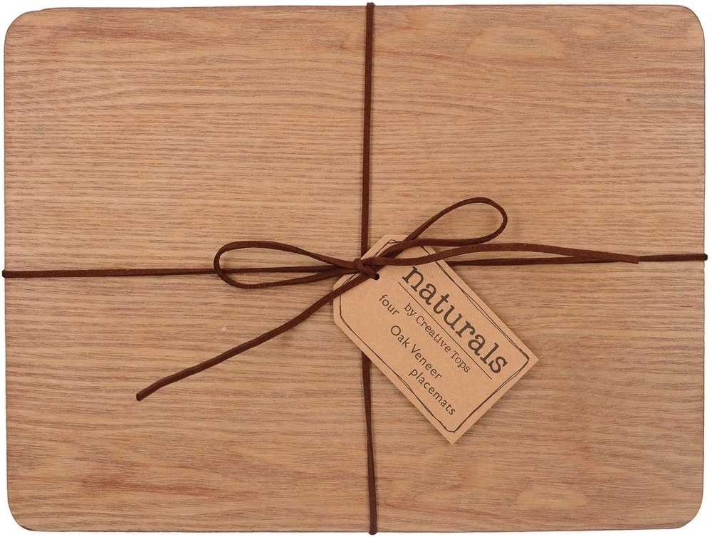 Creative Tops Sada prostírání, 29.5 x 21 cm, Oak Veneer, 4 ks
