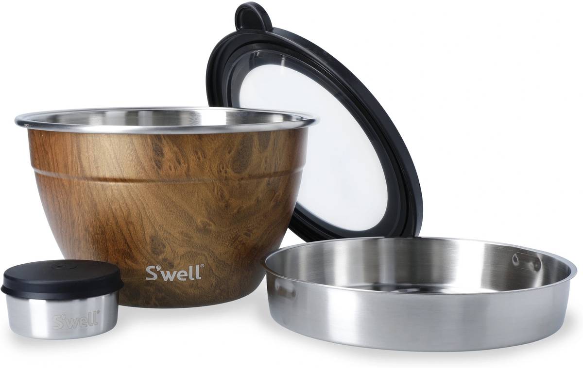 S'well Teakwood Box na oběd, 1.9 l