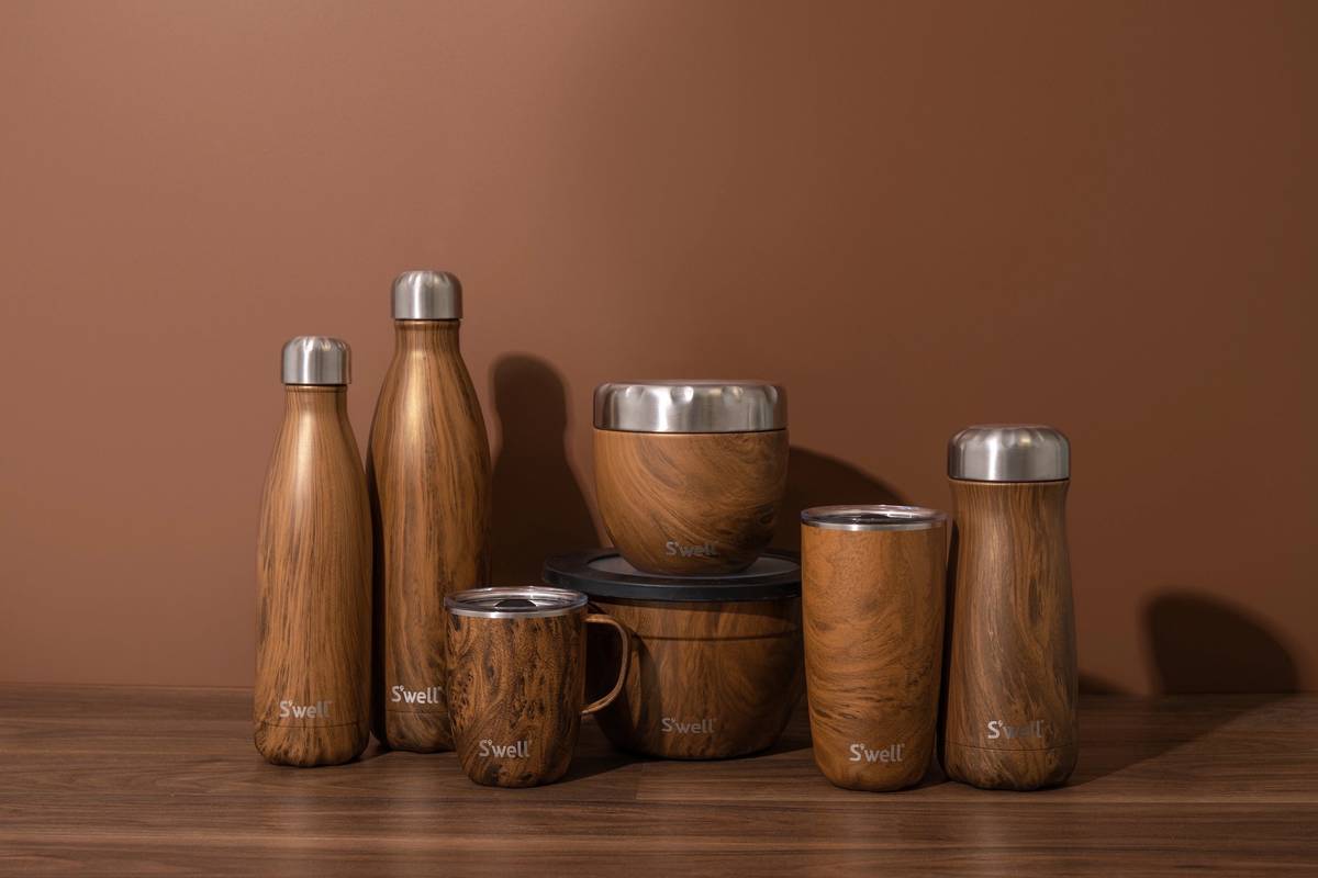 S'well Teakwood Láhev na vodu, 750 ml
