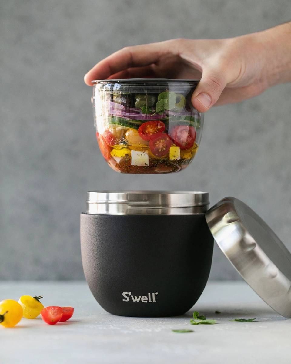 S'well Onyx Izolační dóza, 636 ml