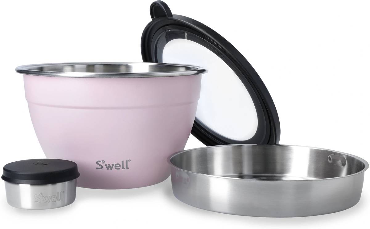 S'well Pink Topaz Box na oběd, 1.9 l