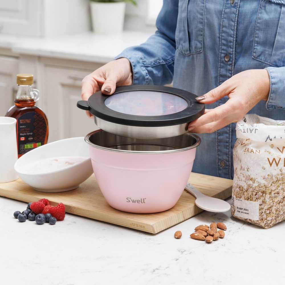 S'well Pink Topaz Box na oběd, 1.9 l