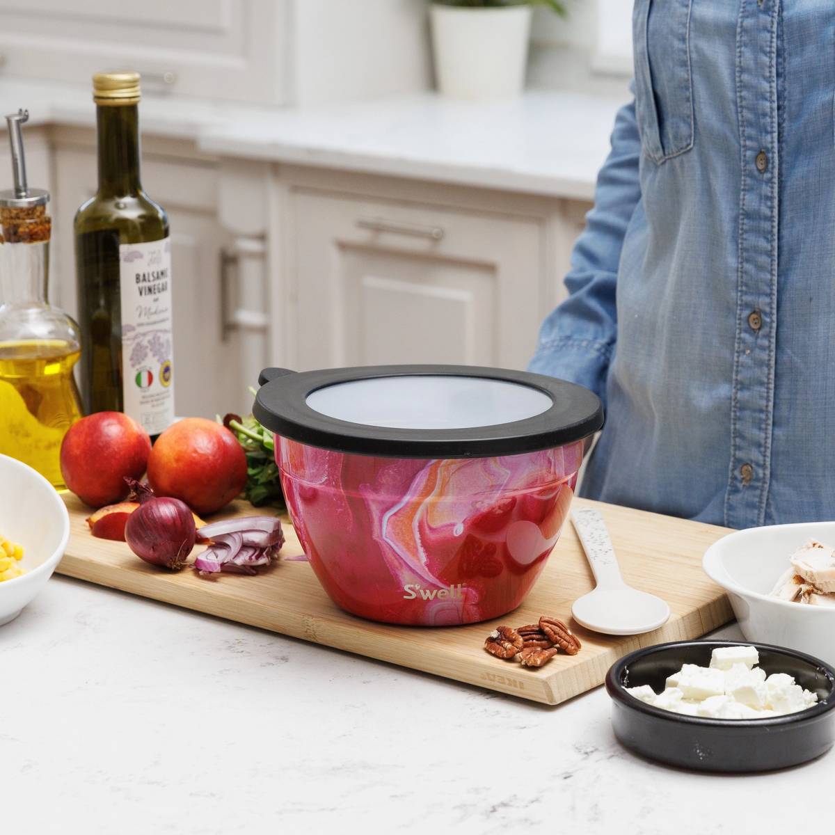 S'well Rose Agate Box na oběd, 1.9 l