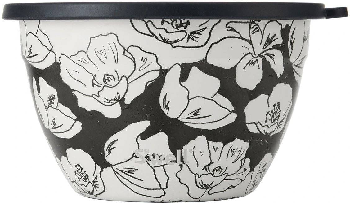 S'well Charcoal Bloom Dóza na oběd, 1.9 l