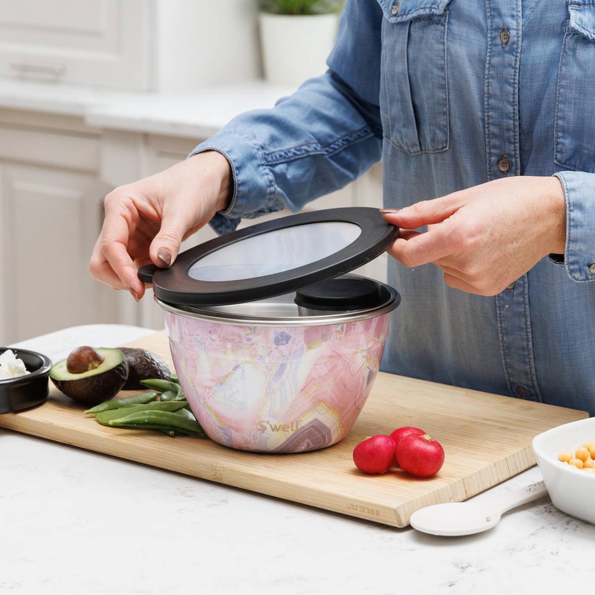 S'well Geode Rose Box na oběd, 1.9 l