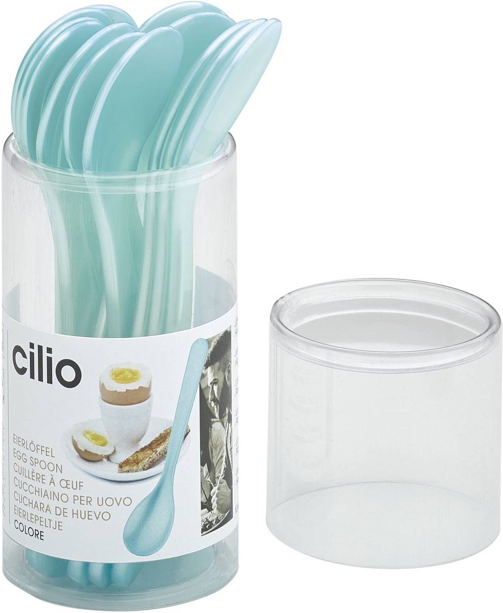 Cilio Lžička na vajíčko Colore, tyrkysová