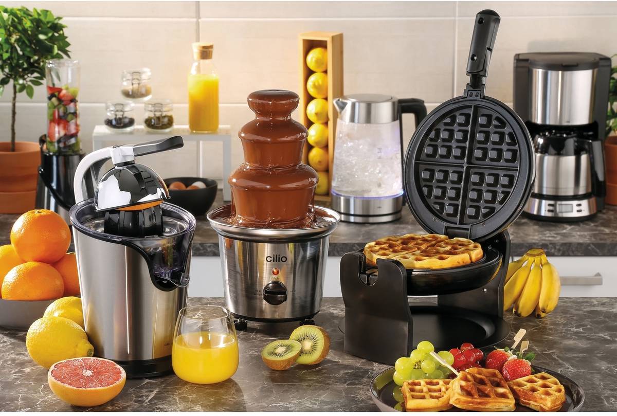 Cilio Otočný vaflovač, černá