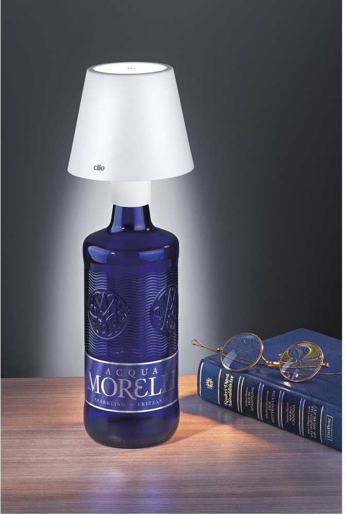 Cilio LED lampička na láhev Luce, bílá