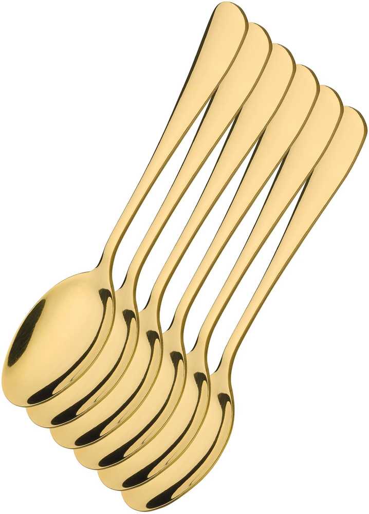Cilio Sada kávových lžiček, zlatá, 6 ks