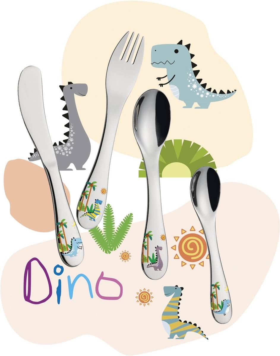 Cilio Dětská příborová sada Dino, 4 ks