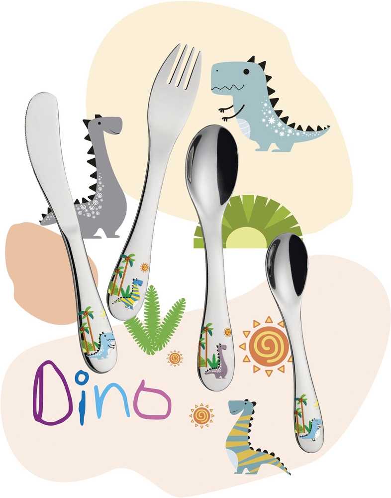 Cilio Dětská příborová sada Dino, 4 ks
