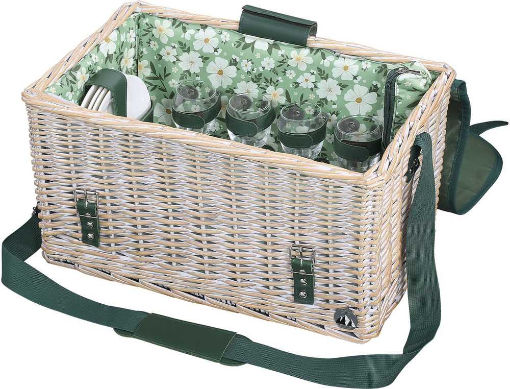 Cilio Piknikový koš Ponza, vintage hnědá