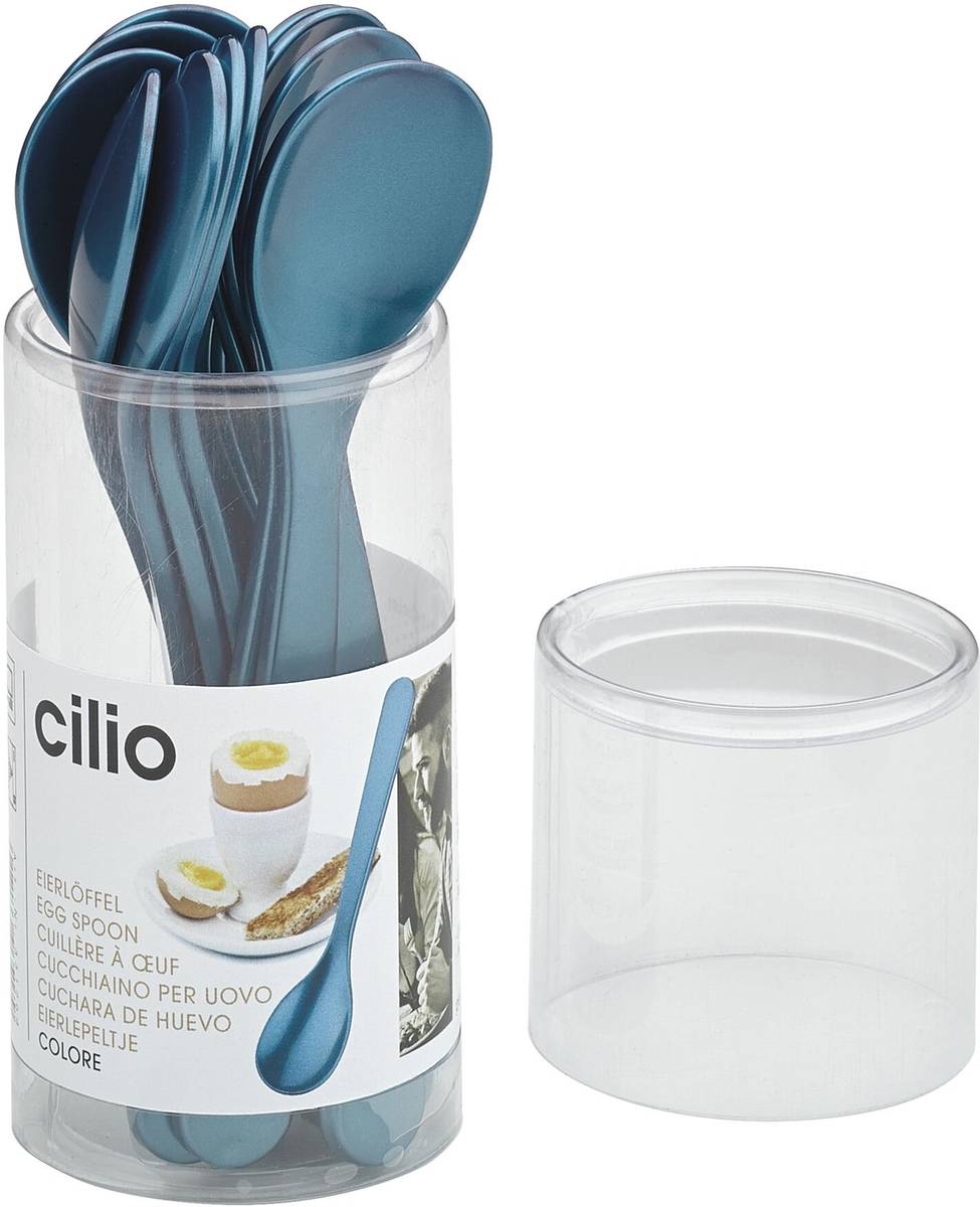 Cilio Lžička na vajíčko Colore, modrošedá
