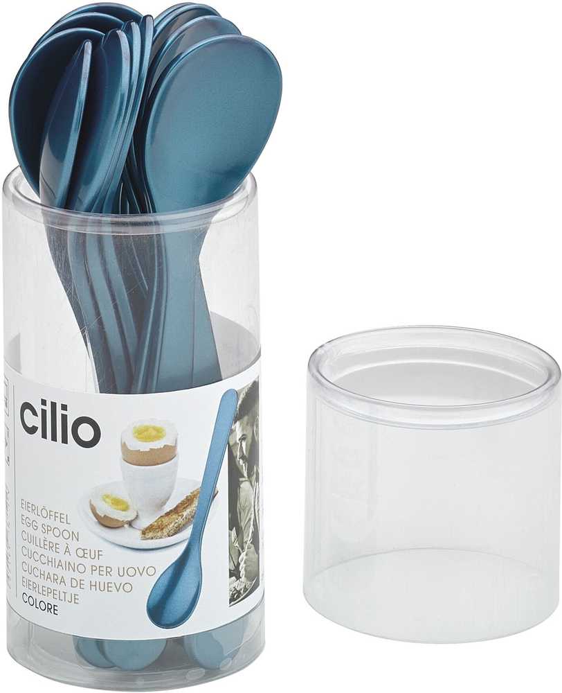 Cilio Lžička na vajíčko Colore, modrošedá