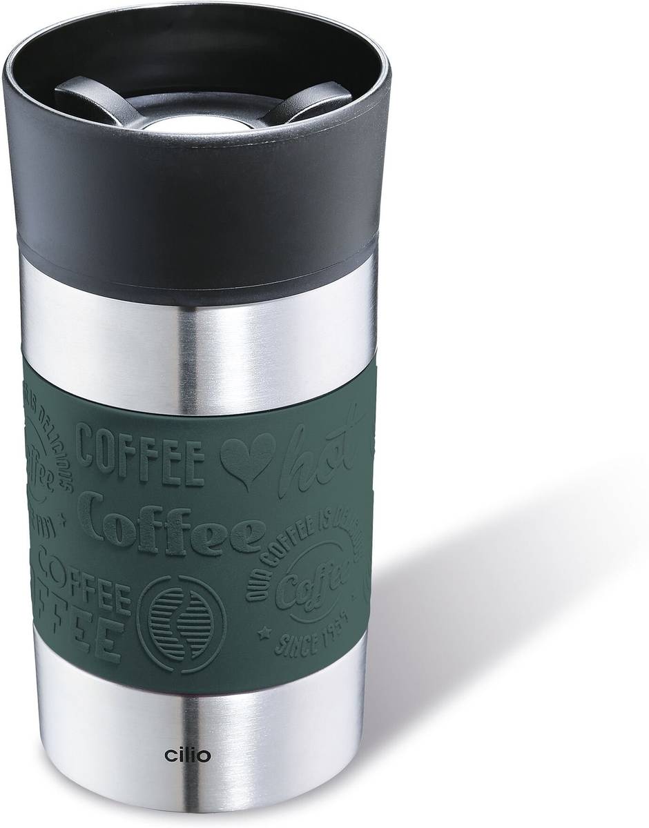 Cilio Viaggio Termohrnek 300 ml, tmavě zelená