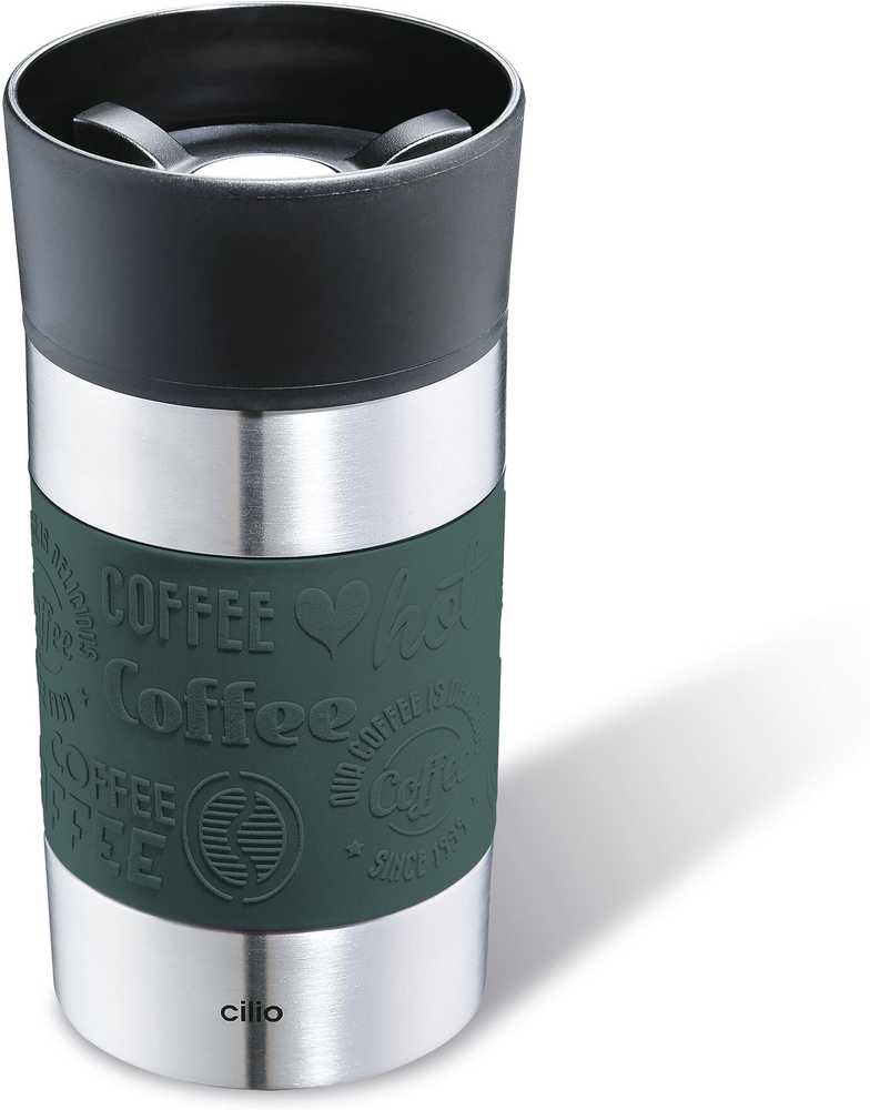 Cilio Viaggio Termohrnek 300 ml, tmavě zelená