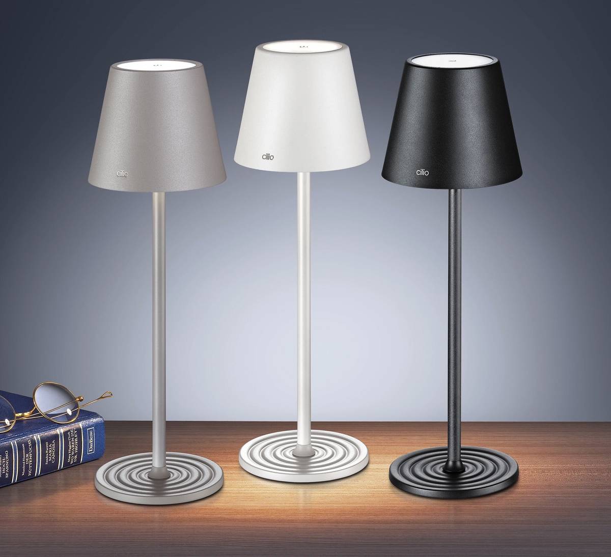 Cilio LED lampička Sole, černá