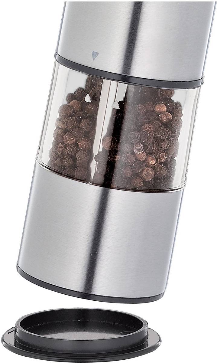 Cilio Sada elektrických mlýnků na sůl a pepř Bergamo, stříbrná