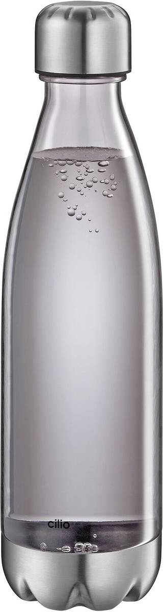 Cilio Elegante Láhev na vodu, 700 ml, průhledná šedá