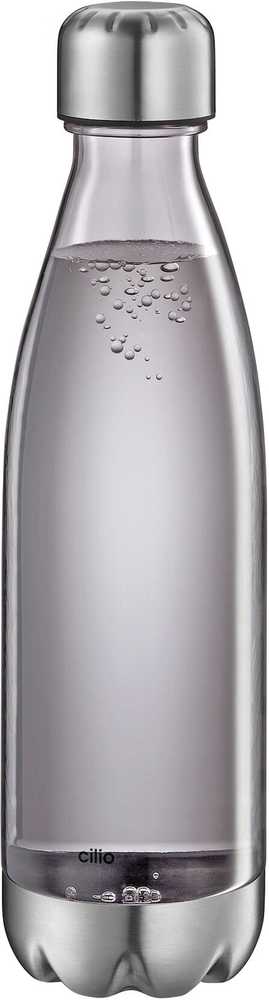 Cilio Elegante Láhev na vodu, 700 ml, průhledná šedá