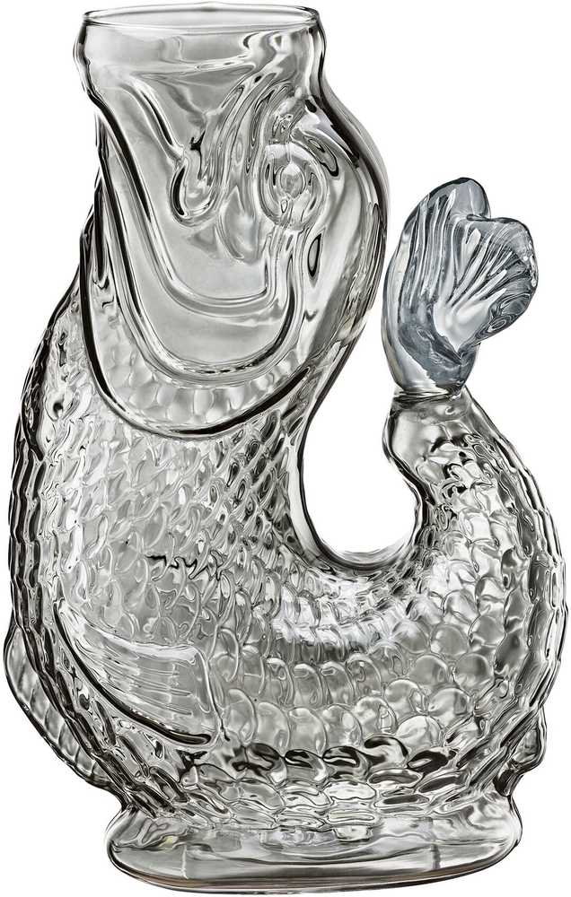 Cilio Skleněná karafa na vodu Nemo, šedá