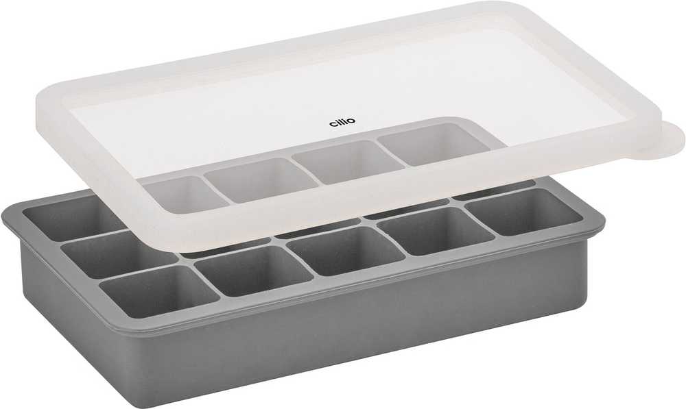 Cilio Silikonová forma na ledové kostky, světle šedá