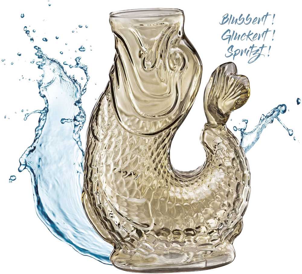 Cilio Skleněná karafa na vodu Nemo, béžová