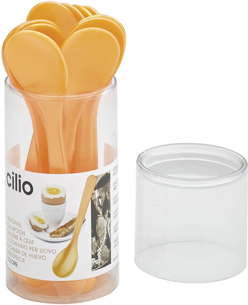 Cilio Lžička na vajíčko Colore, oranžová