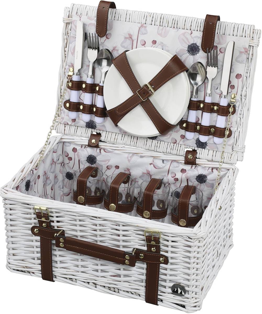 Cilio Piknikový koš Pescara, bílá