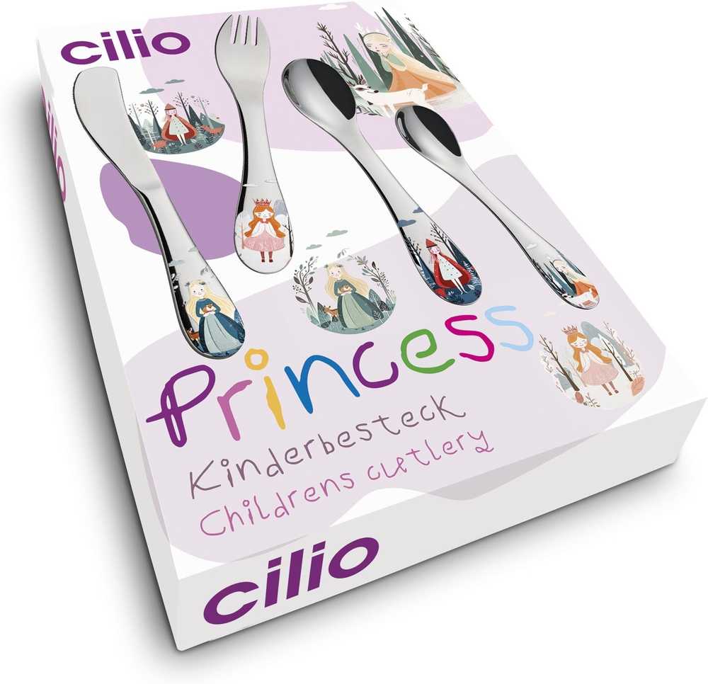 Cilio Dětský příbor Princess, 4 ks