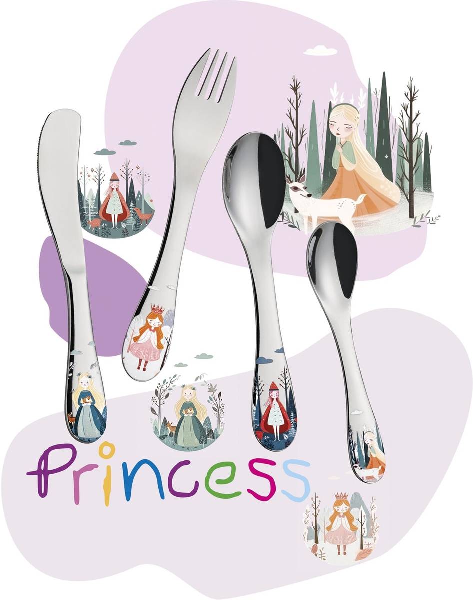 Cilio Dětský příbor Princess, 4 ks