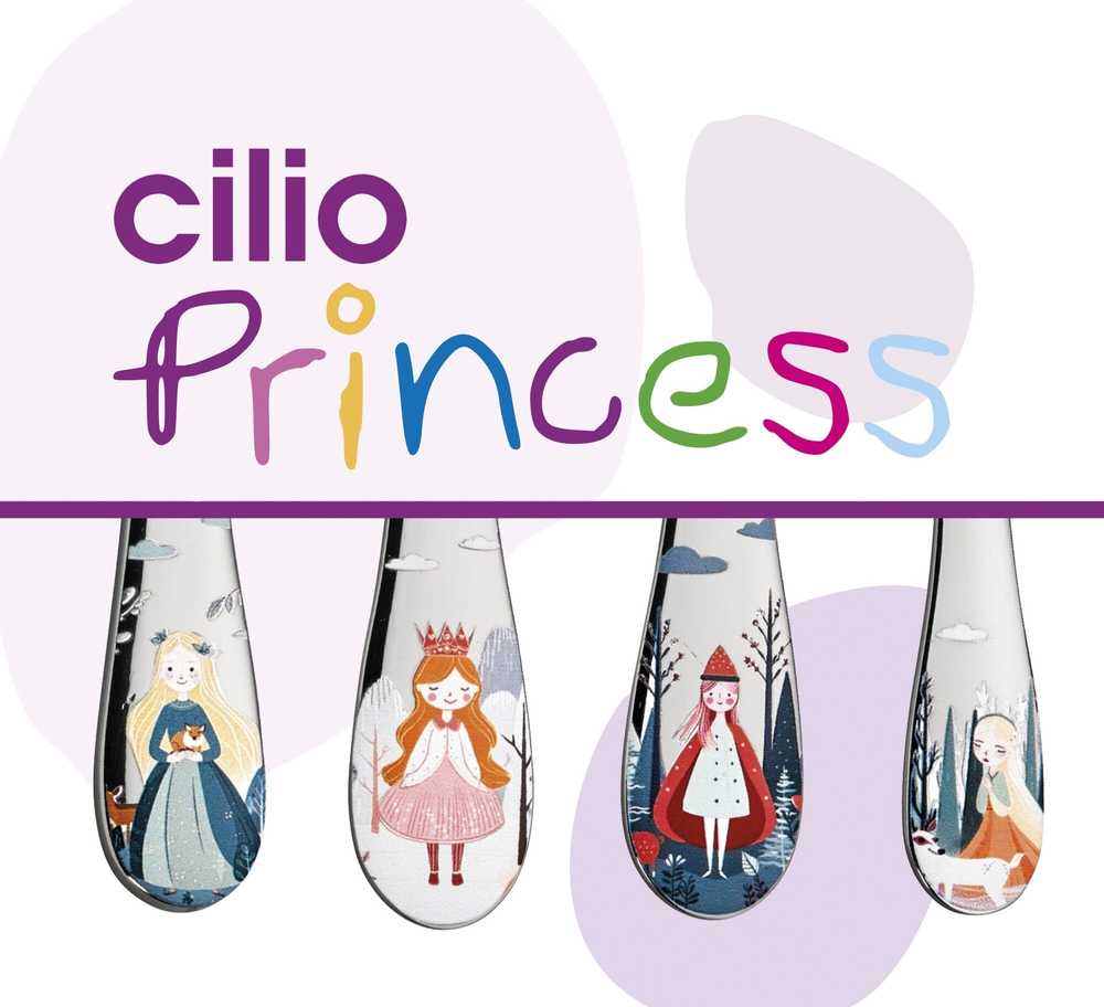 Cilio Dětský příbor Princess, 4 ks