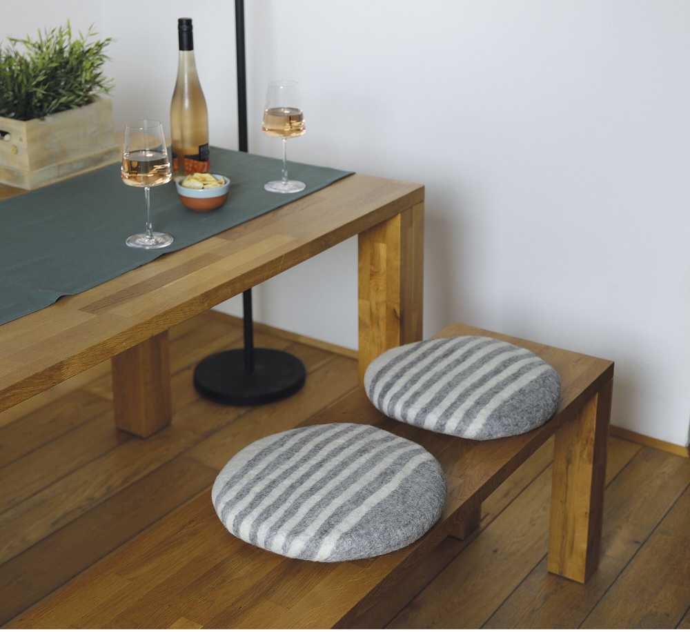 Cilio Podsedák na židli Lana, proužkovaný