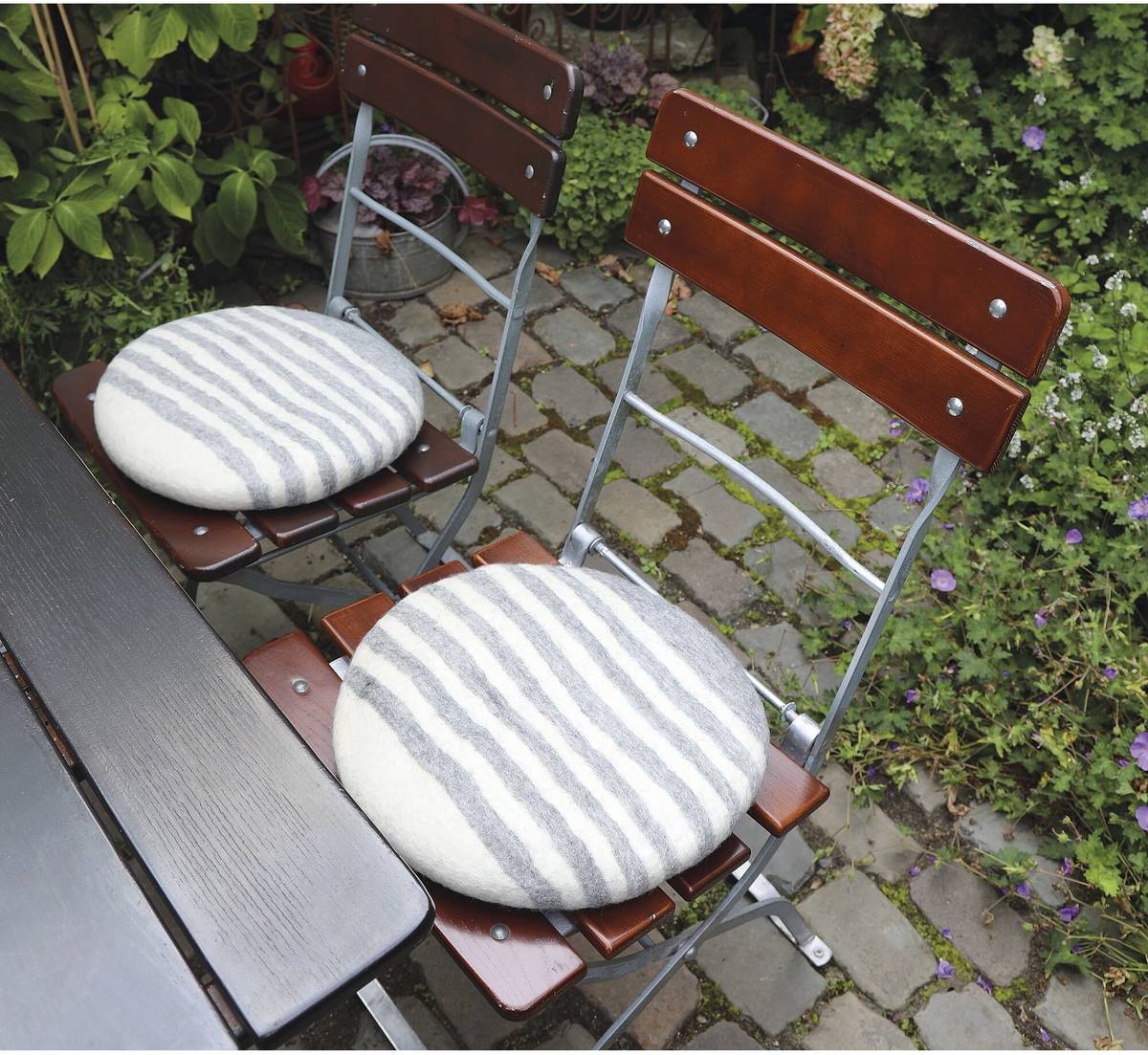 Cilio Podsedák na židli Lana, proužkovaný