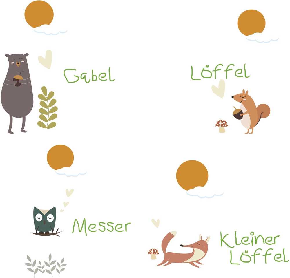 Cilio Dětská příborová sada Forest, 4 ks