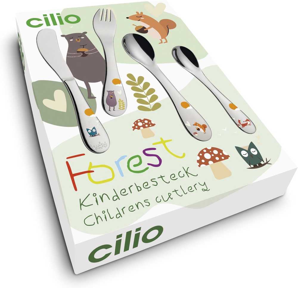 Cilio Dětská příborová sada Forest, 4 ks