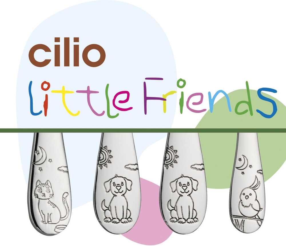 Cilio Dětská příborová sada Little Friends, 4 ks