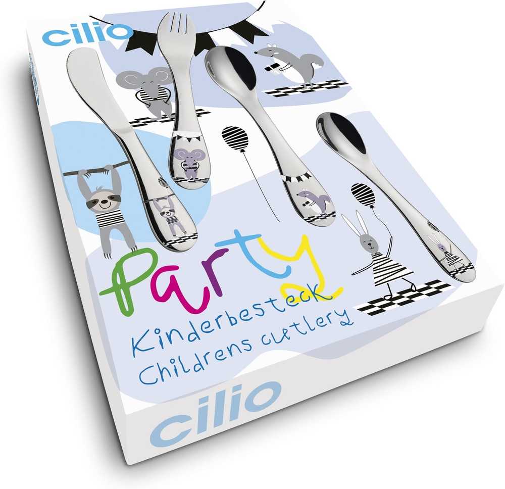 Cilio Dětská příborová sada Party, 4 ks