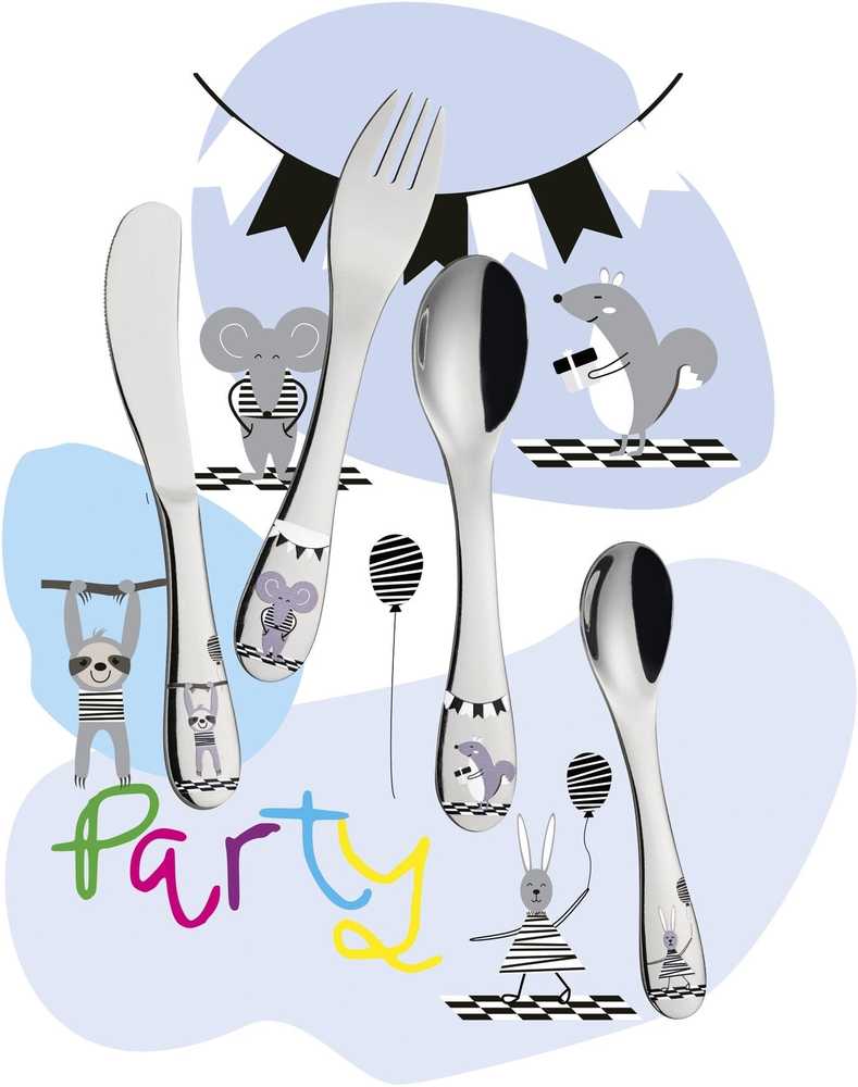 Cilio Dětská příborová sada Party, 4 ks