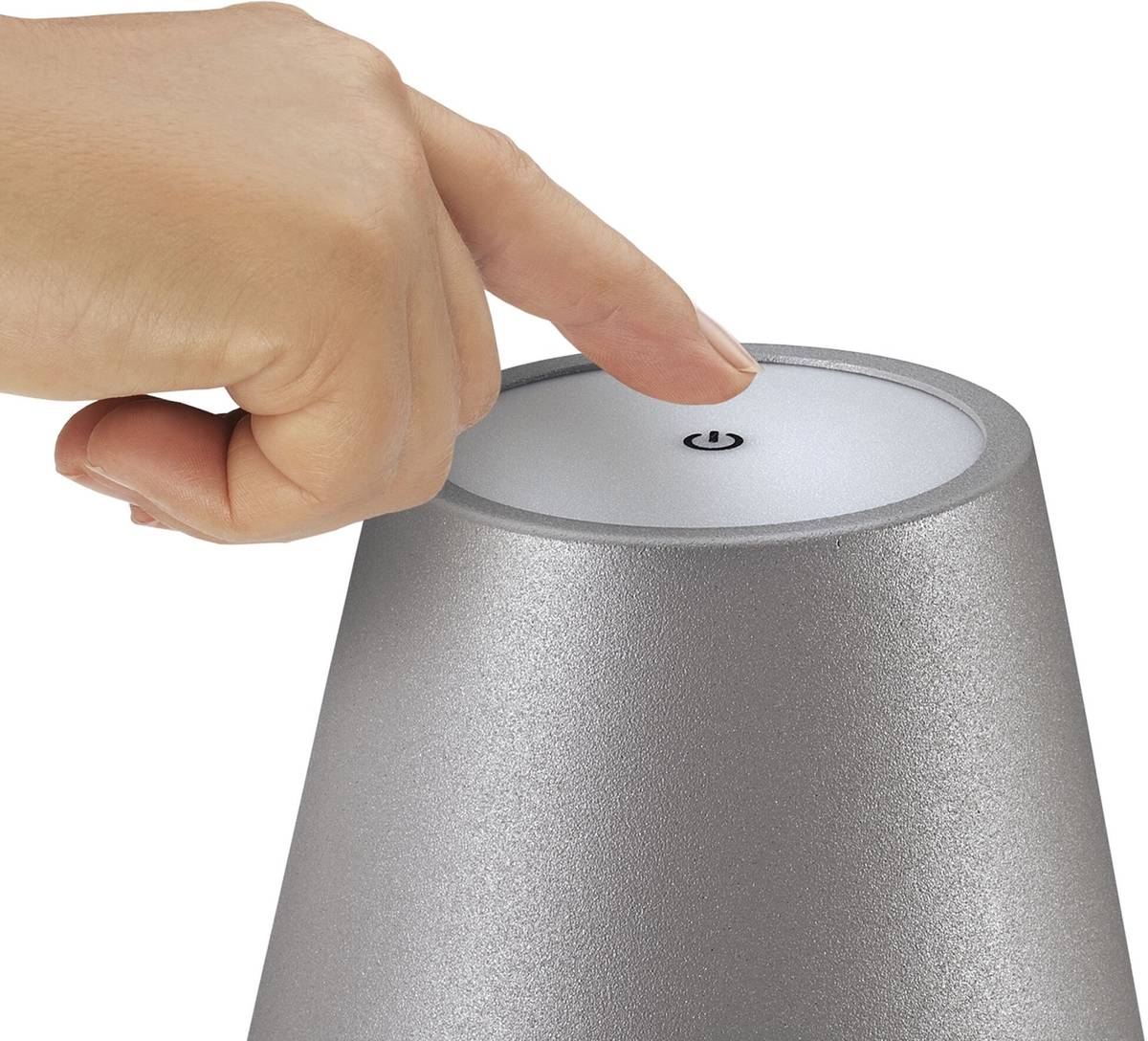 Cilio LED lampička Sole, šedá