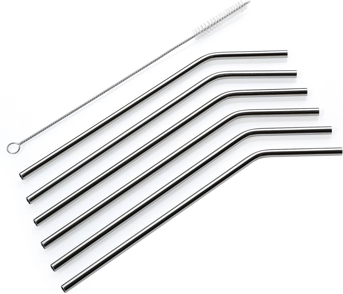 Cilio Nerezová brčka Steel, zahnutá